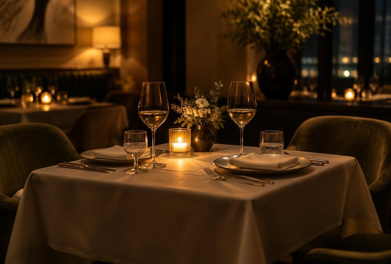Illustrative resort dining room