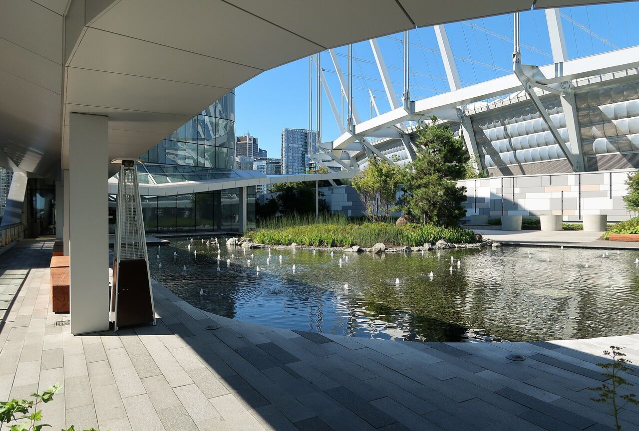 The Park, Parq Vancouver's elevated garden beside BC Place